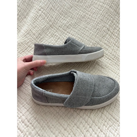 TOMS Altair Felt and Suede Slip On Sneakers Size 6.5 - Picture 2 of 7